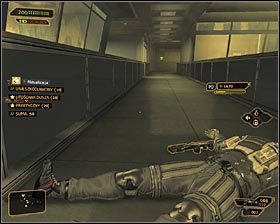 11 - (7) Wariant pokojowy- Dotarcie do klatki schodowej - Twarzą w twarz z Elizą Cassan - Deus Ex Bunt Ludzkości - poradnik akt III - Kanada, Detroit 2