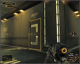 3 - (7) Wariant agresywny- Dotarcie do klatki schodowej - Twarzą w twarz z Elizą Cassan - Deus Ex Bunt Ludzkości - poradnik akt III - Kanada, Detroit 2