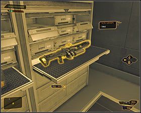 6 - (9) Wariant agresywny- Dotarcie do pokoju 802-11 - Twarzą w twarz z Elizą Cassan - Deus Ex Bunt Ludzkości - poradnik akt III - Kanada, Detroit 2