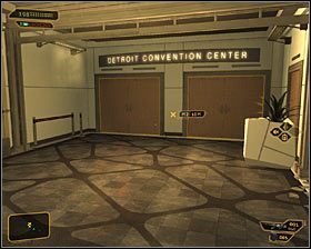 Przemieszczaj się teraz na południe, schodząc po dotarciu do tunelu z głównej drogi #1 - (1) Dotarcie do Centrum Kongresowego - W pogoni za Izajaszem Sandovalem - Deus Ex Bunt Ludzkości - poradnik akt III - Kanada, Detroit 2