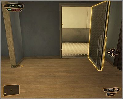Po zakończeniu spotkania wyjdź z apartamentu - Zapomniane znajomości (4-8) - Questy poboczne - Deus Ex Bunt Ludzkości - poradnik akt III - Kanada, Detroit 2