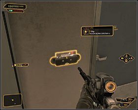 Po skorzystaniu z kamuflażu do budynku możesz przedostać się na dwa sposoby - (4) Wariant pokojowy- Zabranie paczki z magazynu z narzędziami - Rejs na gapę - Deus Ex Bunt Ludzkości - poradnik akt IV - Hengsha 2, Singapur, Panchaja, zakończenia