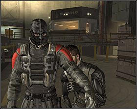 Skorzystaj z jedynego możliwego wyjścia z pomieszczenia kontrolnego #1 - (11) Dotarcie do promu Leo - Na ratunek Megan i jej zespołowi - Deus Ex Bunt Ludzkości - poradnik akt IV - Hengsha 2, Singapur, Panchaja, zakończenia