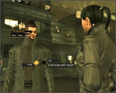 Możesz się teraz zachować na dwa sposoby (powyższy screen) - Wojna korporacji - Questy poboczne - Deus Ex Bunt Ludzkości - poradnik akt IV - Hengsha 2, Singapur, Panchaja, zakończenia