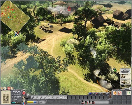 Można śmiało powiedzieć, że czołg jest niezniszczalny, o ile zachowasz ostrożność - Misja 4- Die Hard Attack (2) | USA | Men of War Wietnam - Men of War: Wietnam - poradnik do gry