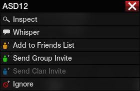 Kiedy podejdziesz do spotkanego gracza i wymierzysz w niego celownikiem, pojawi się podpowiedź, by nacisnąć przycisk [>] aby otworzyć menu interakcji - Najważniejsze okna interfejsu - Podstawowe informacje - APB: Reloaded - poradnik dla początkujących