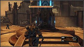 Po krótkiej cut-scene biegnij cały czas przed siebie, a dotrzesz do poszukiwanego towarzysza [1] - 2 - Przeciw wszystkiemu - Opis przejścia - Warhammer 40,000: Space Marine - poradnik do gry