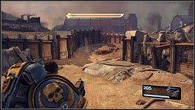 Kawałek dalej zostaniesz zaatakowany przez jeszcze jednego podobnego stwora oraz oddział orków - 2 - Przeciw wszystkiemu - Opis przejścia - Warhammer 40,000: Space Marine - poradnik do gry