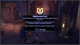 Po rozmowie z przywódcą żołnierzy, podejdź do żółtego schowka w rogu pomieszczenia [1] - 2 - Przeciw wszystkiemu - Opis przejścia - Warhammer 40,000: Space Marine - poradnik do gry