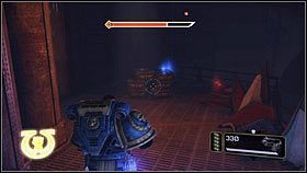 Idąc cały czas prosto dojdziesz do wysokiego uskoku - 7 - Serce Ciemności - Opis przejścia - Warhammer 40,000: Space Marine - poradnik do gry