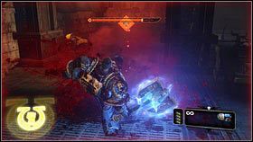 Kawałek dalej rozpocznie się starcie z orkami [1] - 7 - Serce Ciemności - Opis przejścia - Warhammer 40,000: Space Marine - poradnik do gry