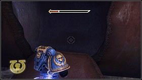 Wąską ścieżką wdrap się na górę, a następnie przejdź na drugą stronę żelaznego chodnika [1] - 9 - Broń - Opis przejścia - Warhammer 40,000: Space Marine - poradnik do gry