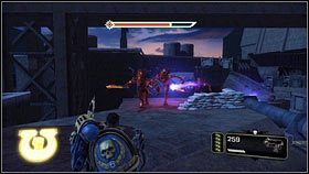 Gdy wszyscy zginą, pobiegnij na koniec korytarza, gdzie czekają na ciebie zapasy amunicji oraz broni [1] - 15 - Książę Demonów - Opis przejścia - Warhammer 40,000: Space Marine - poradnik do gry