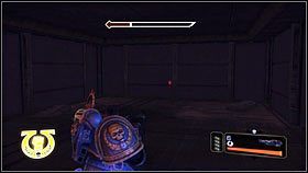 Gdy skończysz pierwsze starcie z siłami chaosu, uważnie zbadaj lewą ścianę pomieszczenia [1] - Rozdział 13 - Serwoczaszki - Warhammer 40,000: Space Marine - poradnik do gry