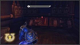 Po walce ze snajperami, zjedź windą na niższy poziom fabryki [1] - Rozdział 13 - Serwoczaszki - Warhammer 40,000: Space Marine - poradnik do gry
