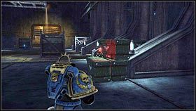 Pierwszą serwoczaszkę znajdziesz na samym początku etapu - Rozdział 15 - Serwoczaszki - Warhammer 40,000: Space Marine - poradnik do gry