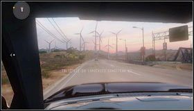 Zjeżdżamy z drogi szutrowej w prawo [1] i skręcamy na rondzie ponownie w prawo - W samochodzie | Rozdział 5 | Call of Juarez The Cartel - Call of Juarez: The Cartel - poradnik do gry