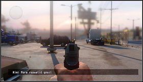 Zbiegamy na dół na parking koło stacji [1] i odpieramy przeciwników - Parking motelowy | Rozdział 5 | Call of Juarez The Cartel - Call of Juarez: The Cartel - poradnik do gry
