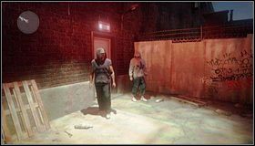 W alejce [1] i przed tylnym wejściem [2] spotkamy bramkarzy - Klub | Rozdział 8 | Call of Juarez The Cartel - Call of Juarez: The Cartel - poradnik do gry