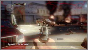 Za zakrętem helikopter zostanie trafiony rakietą - Bitwa na ulicach | Rozdział 8 | Call of Juarez The Cartel - Call of Juarez: The Cartel - poradnik do gry