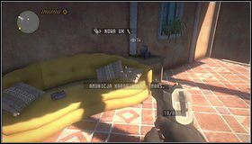 Przedmiot specjalny Kim Evans #1 - w drodze na wewnętrzny dziedziniec przejdziemy bocznym balkonem z kolumnami (opisanym poniżej) - Pierwsze wejście do hacjendy | Rozdział 15 | Call of Juarez The Cartel - Call of Juarez: The Cartel - poradnik do gry