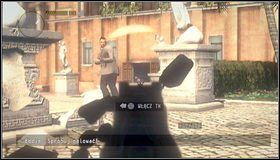 Szturmujemy kolejne drzwi [1] i za nimi chowamy się za którymś z posągów - Spotkanie z helikopterem | Rozdział 15 | Call of Juarez The Cartel - Call of Juarez: The Cartel - poradnik do gry