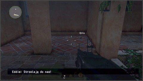 Przedmiot specjalny Guerra #5 - zaraz gdy wybiegniemy z budynku (pierwszy po walce z helikopterem), trzymamy się prawej strony i wypatrujemy sofy - leży na niej przedmiot - Ataki z satelity | Rozdział 15 | Call of Juarez The Cartel - Call of Juarez: The Cartel - poradnik do gry