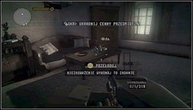 Przedmiot specjalny Guerra #4 - w korytarzu trafimy na kolejnych wrogów - kierujemy się na prawo, przez otwarte podwójne drzwi - Przedmioty specjalne - Guerra | Rozdział 15 | Call of Juarez The Cartel - Call of Juarez: The Cartel - poradnik do gry