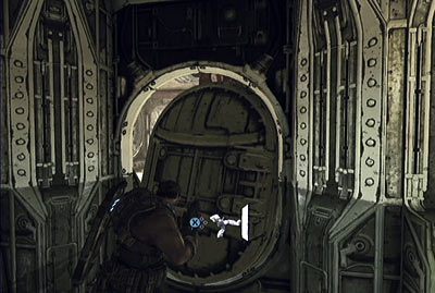 Kiedy będziesz próbował dotrzeć do trzeciego zaworu zostaniesz zaatakowany przez lewiatana - II - Opuścić okręt | Akt 1 w Gears of War 3 - Gears of War 3 - poradnik do gry (opis przejścia, nieśmiertelniki, osiągnięcia)