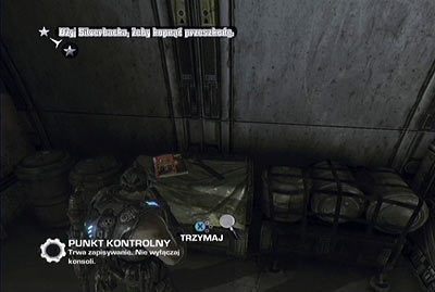Po wejściu do hangaru spójrz w lewo - II - Opuścić okręt | Akt 1 w Gears of War 3 - Gears of War 3 - poradnik do gry (opis przejścia, nieśmiertelniki, osiągnięcia)
