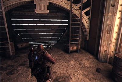 Wróć na górę mostu i skieruj się do pomieszczenia z dwoma drabinami - VI - Na włosku | Akt 1 w Gears of War 3 - Gears of War 3 - poradnik do gry (opis przejścia, nieśmiertelniki, osiągnięcia)