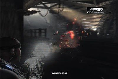 Po animacji z lewiatanem ruszaj przed siebie po zniszczonym moście - VI - Na włosku | Akt 1 w Gears of War 3 - Gears of War 3 - poradnik do gry (opis przejścia, nieśmiertelniki, osiągnięcia)