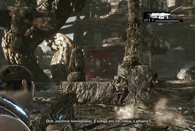 Idź wzdłuż przepaści - II - Krater | Akt 4 w Gears of War 3 - Gears of War 3 - poradnik do gry (opis przejścia, nieśmiertelniki, osiągnięcia)