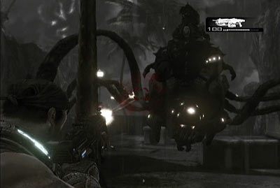 Staniesz przed wyjściem tuż na wprost placu zapełnionego przeciwnikami - II - Zaciemnienie | Akt 5 w Gears of War 3 - Gears of War 3 - poradnik do gry (opis przejścia, nieśmiertelniki, osiągnięcia)