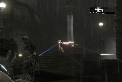 Rusz ścieżką przed siebie, aż dotrzesz do silnie bronionych schodów - II - Zaciemnienie | Akt 5 w Gears of War 3 - Gears of War 3 - poradnik do gry (opis przejścia, nieśmiertelniki, osiągnięcia)