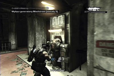 Korytarz zaprowadzi cię do pomieszczenia z trzema generatorami - II - Zaciemnienie | Akt 5 w Gears of War 3 - Gears of War 3 - poradnik do gry (opis przejścia, nieśmiertelniki, osiągnięcia)