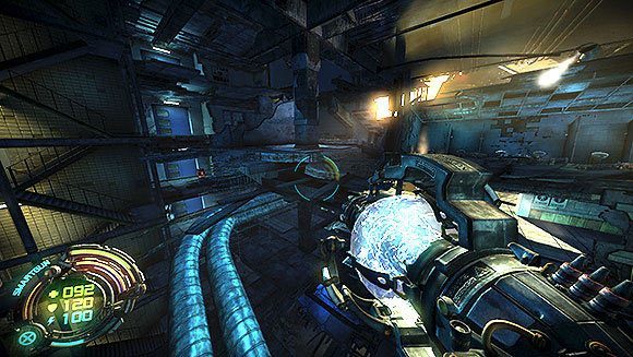 Po ich zniszczeniu zajrzyj do pozostałości toalety, po prawej stronie korytarza - Poziom VII- Szpital (3) | Opis przejścia | Hard Reset - Hard Reset - poradnik do gry