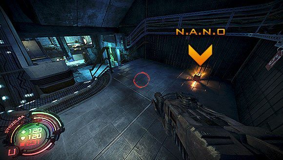 Przejdź drzwiami po prawej stronie, a zobaczysz kolejny zawalony korytarz i N - Poziom VII- Szpital (3) | Opis przejścia | Hard Reset - Hard Reset - poradnik do gry