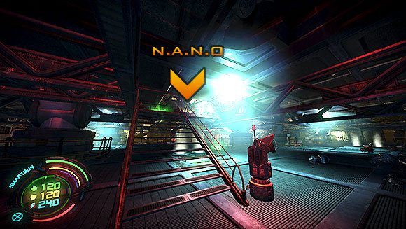 Teraz pozostaje Ci tylko wejść na lądowisko i dokończyć dzieła niszcząc konstruktora, zwanego również Krewetką - Poziom VII- Szpital (3) | Opis przejścia | Hard Reset - Hard Reset - poradnik do gry