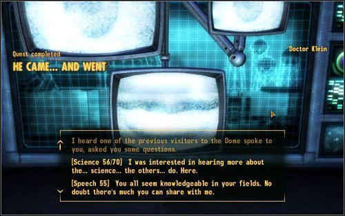 O He Came - He Came... and Went - Zadania poboczne - Fallout: New Vegas - Old World Blues - poradnik do gry