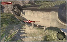 Tuż przy drodze na wschodniej części ośrodka znajdziesz kobietę - Laurie (1) #1, która potrzebuje pomocy - Eskorta Omara; Wypadek | Akt 1 - zadania poboczne i wydarzenia w Dead Island - Dead Island - poradnik do gry