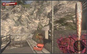 Aby dostać się na platformę - a dokładniej móc wskoczyć na drabinę, musisz poukładać kilka pudeł tuż pod drabinką #1 (pudełka znajdziesz tuż obok) - Bak pełen nadziei; Taniec na wodzie | Akt 1 - zadania poboczne i wydarzenia - Dead Island - poradnik do gry