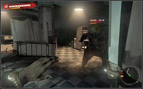 Wewnątrz drugiego korytarza możesz iść albo środkiem #1 albo którymś z bocznych pomieszczeń - Akt 4 - rozdział 17 - Ścigając białego królika; Na krawędzi | Akt 4 - rozdział 16 i 17 - Dead Island - poradnik do gry