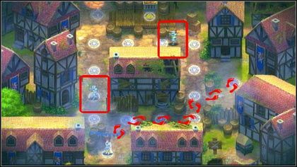 Poczekaj aż rycerz po lewej zejdzie z dolnego boku i przejdź jedno pole do góry oraz jedno w prawo - Holy Griffin Empire (1) - Opis przejścia - Might & Magic: Clash of Heroes - PC - poradnik do gry