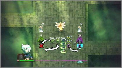 Dwa pozostałe zielone Zombie ustaw pod zielonym Wampirem i zlikwiduj niebieskiego stwora, aby utworzyć Formację - Heresh - Bitwy-zagadki - Might & Magic: Clash of Heroes - PC - poradnik do gry