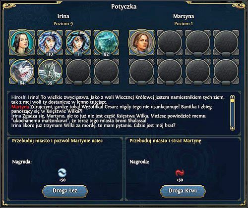 Nasz wybór ma niewielki wpływ na fabułę gry. - 1 misja - Wściekłość i grząskość | Kampania Świątyni w Might & Magic Heroes VI - Might & Magic: Heroes VI - poradnik do gry