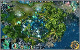 Jedna twierdza znajduje się na zachód od bramy - 2 misja - Kręte schody | Kampania Świątyni w Might & Magic Heroes VI - Might & Magic: Heroes VI - poradnik do gry