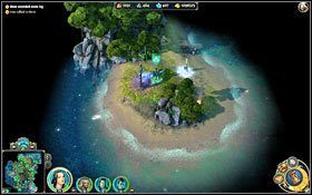 Śnieżne efemerydy znajdziemy na małej wysepce. - 2 misja - Kręte schody | Kampania Świątyni w Might & Magic Heroes VI - Might & Magic: Heroes VI - poradnik do gry