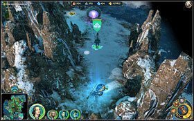 Perłowa kapłanka leży na śnieżnych stokach za portalem. - 2 misja - Kręte schody | Kampania Świątyni w Might & Magic Heroes VI - Might & Magic: Heroes VI - poradnik do gry