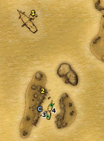 To krótkie zadanie najlepiej jest wykonać w trakcie poprzedniego - [03-P] Jedwabna suknia (jeśli już je wykonałeś, to przenieś się do teleportera w [2], aby dostać się na wyspę) - Dzienniki kapitańskie - Tom I - Two Worlds II: Pirates of The Flying Fortress - poradnik do gry